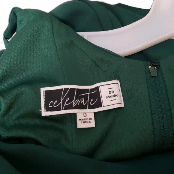 DB Studio, Size 0, Strappy Dress in Juniper Green - Picture 2 of 5